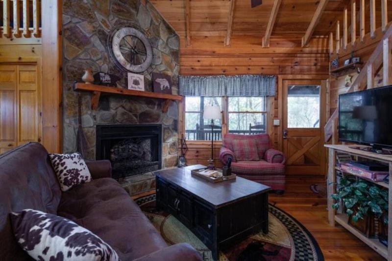 Villa Mountain Time Cabin, Hot tub, Fire Pit, Fireplace à Blue Ridge Extérieur photo